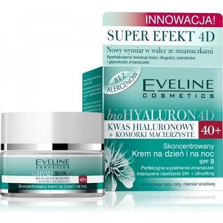 Eveline hyaluron 4d 40+ krém, 50 ml