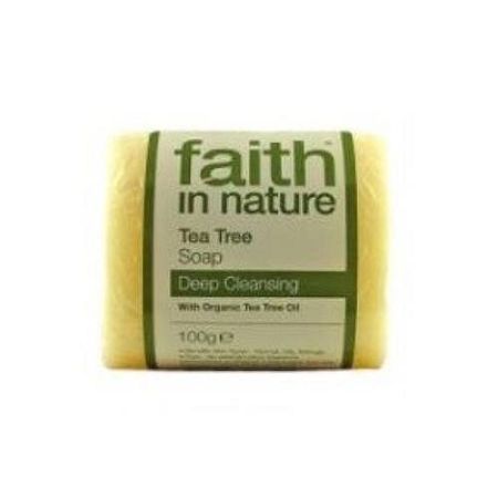Faith in Nature Bio teafa szappan, 100 g