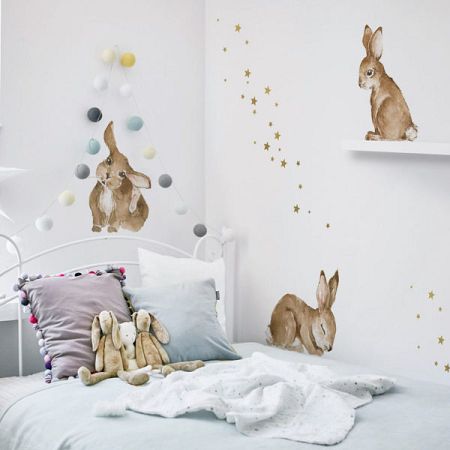 Faldekoráció DEKORNIK - Happy Rabbits