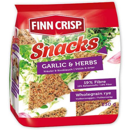 Finn crisp rozs ropogós fokhagymával, 130 g