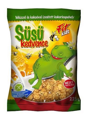 Fit kids süsü kukoricapehely méz-kakaó, 225 g