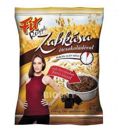 Fit Reggeli Zabkása étcsokoládéval, 65 g