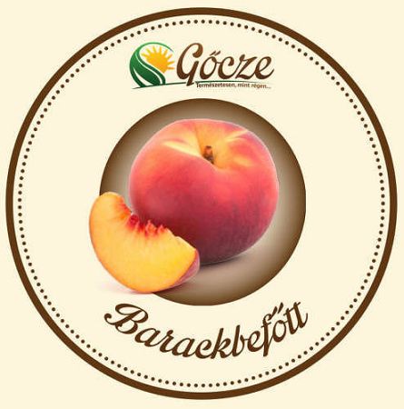 Gőcze őszibarack befőtt, 700 ml