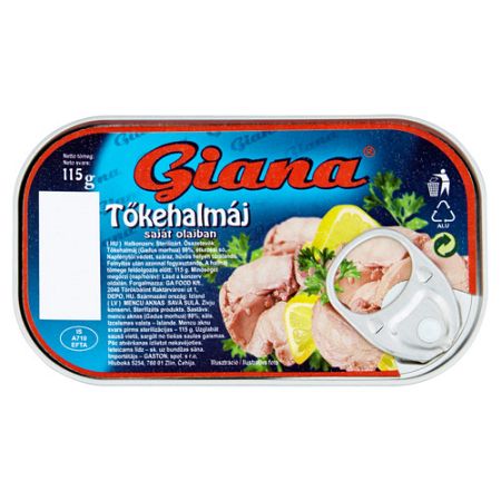 Giana tőkehalmáj, 115 g