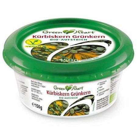 Green heart bio tökmag krém, 150 g