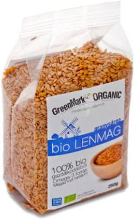 GreenMark bio aranysárga lenmag, 250 g