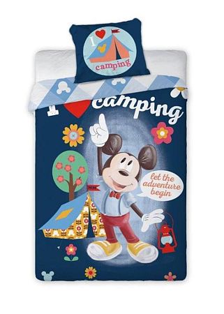 Gyerek ágynemű Mickey Mouse kemping