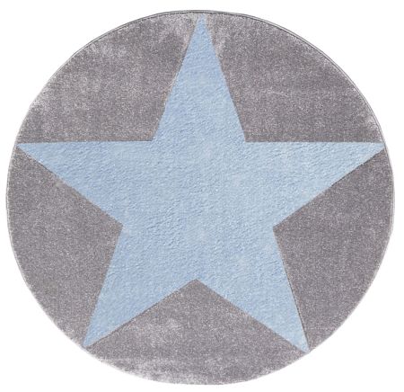 Gyerek szőnyeg STAR ezüst-szürke-kék