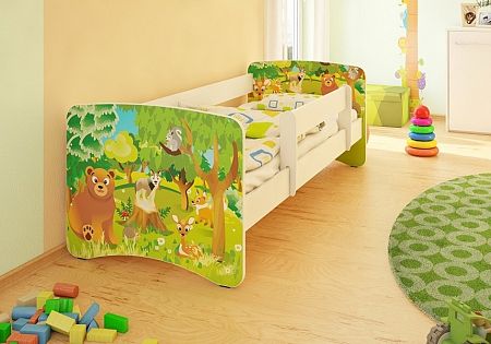 Gyerekágy leesésgátlóval - erdő