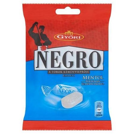 Gyori negro cukor mentol, 159 g