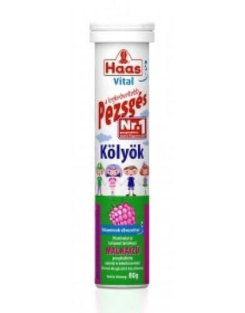 Haas pezsgőtabletta, 20 db - Kölyök, málnaízű