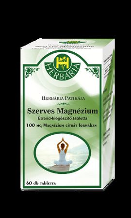 HERBÁRIA SZERVES MAGNÉZIUM TABLETTA, 60 db