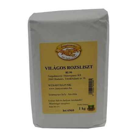 Kenyérvarázs Világos rozsliszt RL90, 1000 g