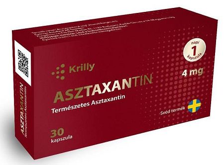 Krilly Asztaxantin 4mg, 30 db