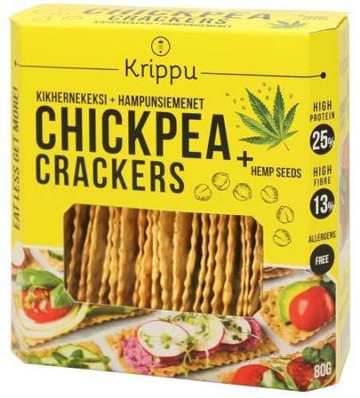 KRIPPU CSICSERIBORSÓ KRÉKER KENDERMAGOS, 80 g