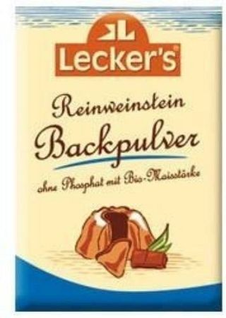 Lecker's bio Természetes bórkő sütőpor, 4x18 g