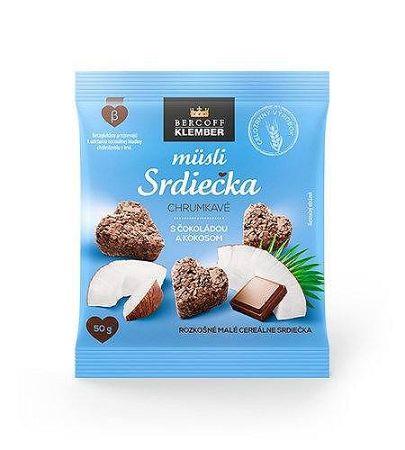 LITTLE HEARTS MÜZLI KÓKUSZ-CSOKOLÁDÉ, 50 g