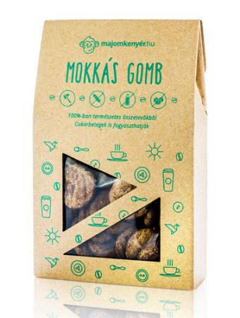 Majomkenyér mokkás gomb 75 g
