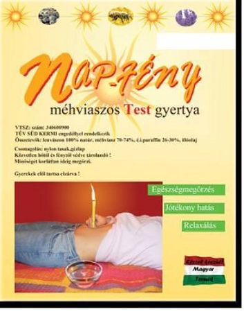 Nap-fény testgyertya kamilla 10 db