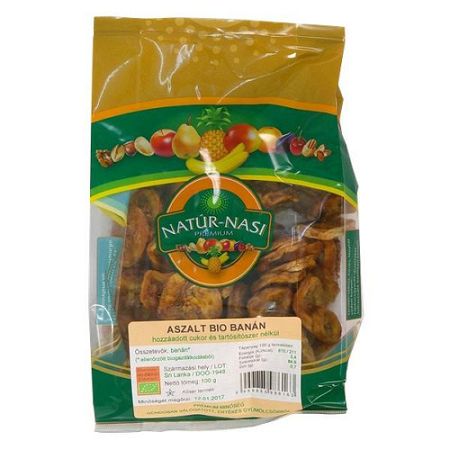 Natur-nasi aszalt banán, 100 g