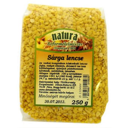 Natura sárga lencse, 500 g