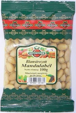Naturfood Blansírozott mandulabél, 100 g