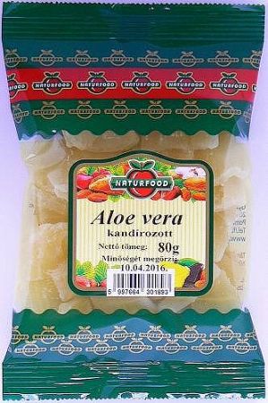 Naturfood Kandírozott aloe vera, 80 g
