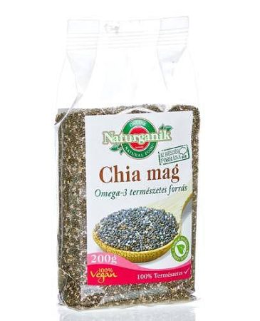 Naturganik chia mag, fekete, 200 g