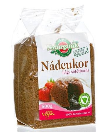 Naturganik lágy sötétbarna nádcukor, 500 g