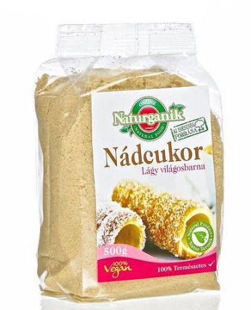 Naturganik lágy világosbarna nádcukor, 500 g