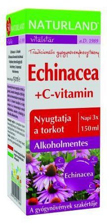 NATURLAND ECHINACEA+C-VITAMIN SZIRUP, 150 ml