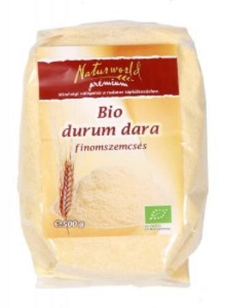 Naturworld bio durum dara, finomszemű, 500 g