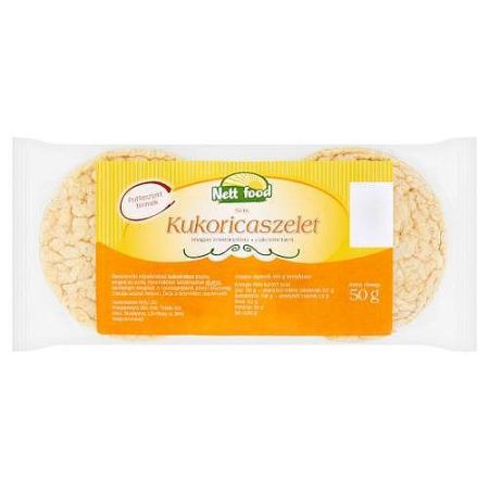 Nett food puffasztott kukorica tallér, 50 g