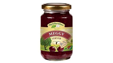 Nyírfacukor meggy lekvár, 230 g
