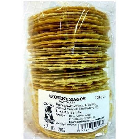 Öcsi rozstallér köménymagos 120 g vega