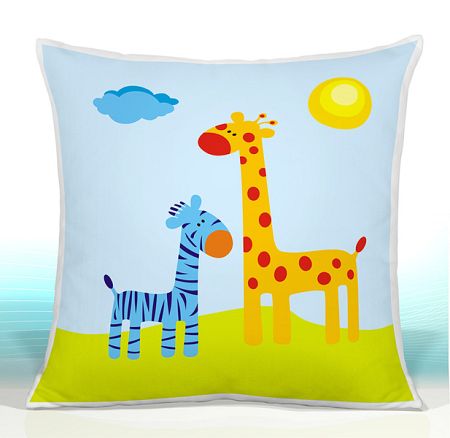 Párna - szafari zsiráf és zebra 22