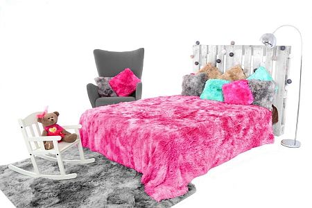 Pléd és ágytakaró ELMO ombre pink