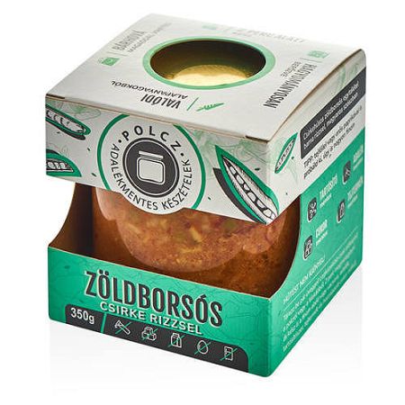 Polcz Zöldborsós csirke rizzsel, 350g