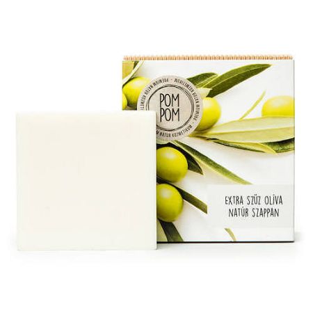 PomPom Extra szűz olíva natúr szappan, 100 g