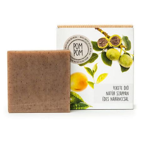 PomPom Fekete dió natúr szappan, 100 g
