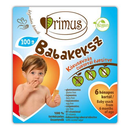 PRIMUS VEGÁN BABAKEKSZ 100g, 100 g