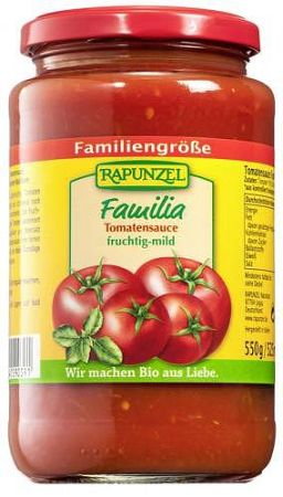 Rapunzel bio Családi paradicsomszósz, 550 g