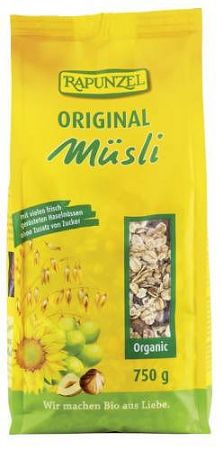 Rapunzel bio Müzli eredeti (cukormentes), 750 g