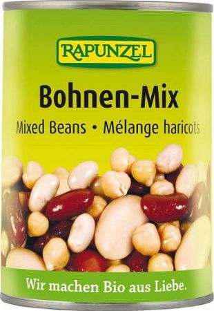Rapunzel bio Vegyes bab lében, 400 g