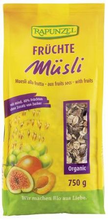 Rapunzel gyümölcsös müzli, 750 g