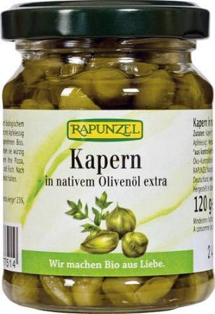 Rapunzel Kapribogyó olivaolajban, 120 g