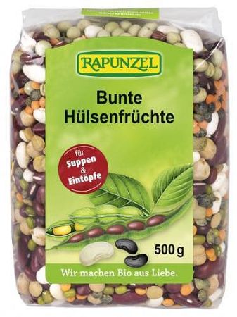 Rapunzel Színes hüvelyesek BIO, 500 g