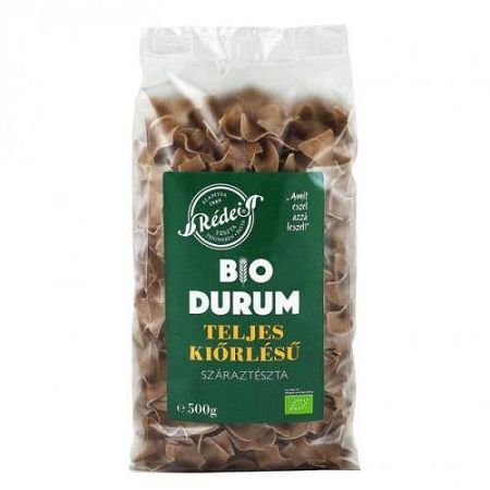 Rédei bio tészta durum barna nagykocka, 500 g