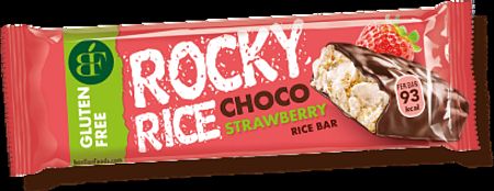 Rocky puff. Csokis rizsszelet epres, 18 g