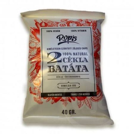 ROP'S 2 ZÖLDSÉG CHIPS CÉKLA-BATÁTA 40 G